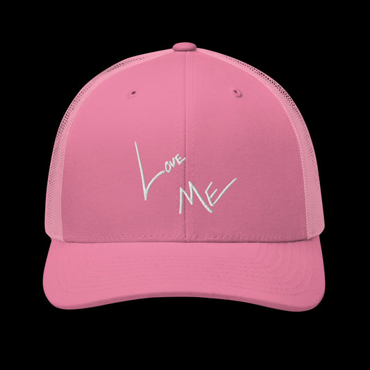 Love Me pink trucker cap